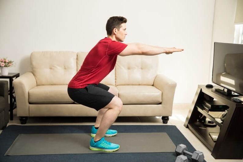 squats ki te whakapai ake i te kaha